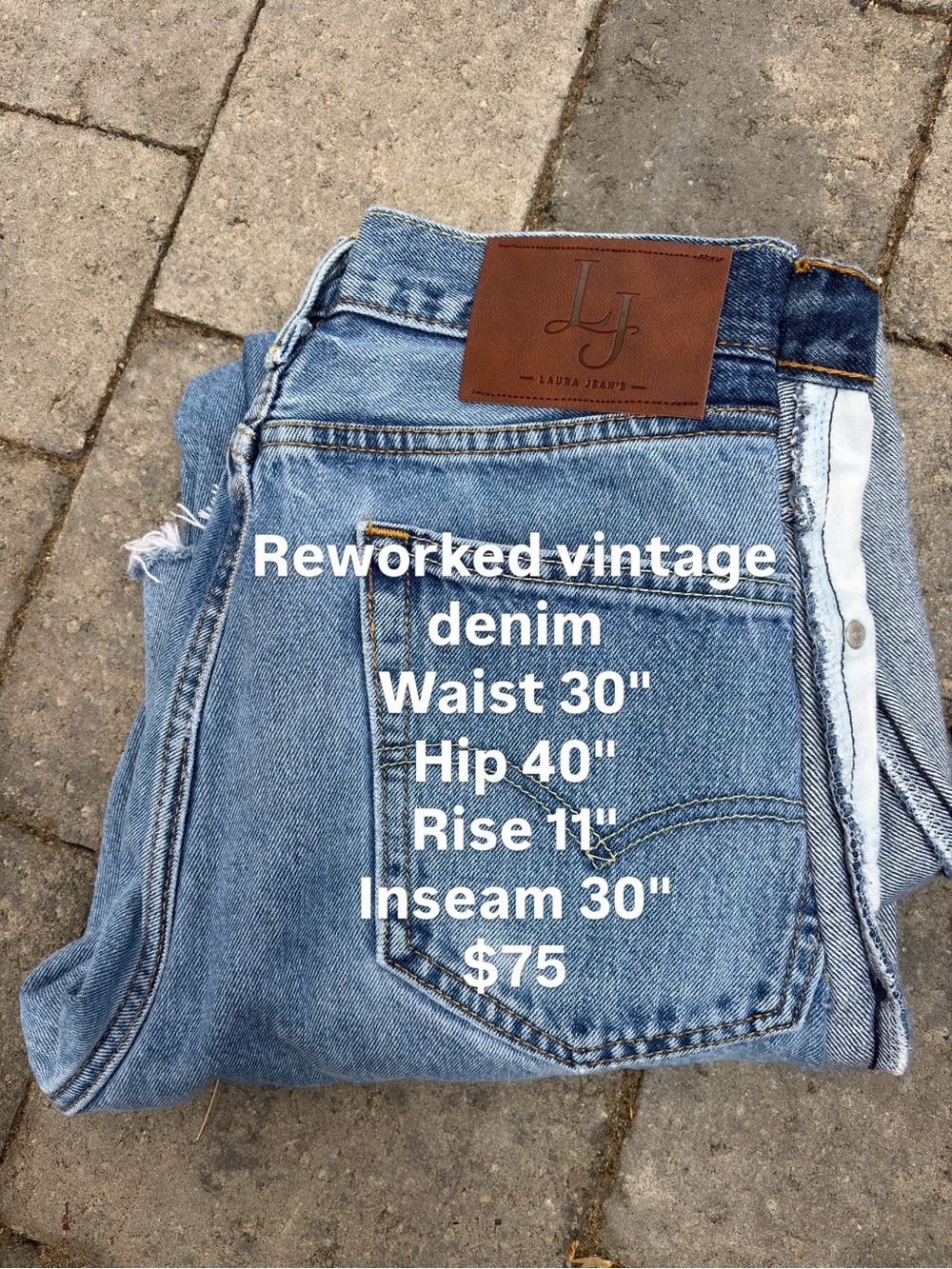 Laura Jean's Reworked Vintage Jeans